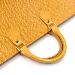 Pre Owned حقيبة لوي فيتون ساك مثلثة جلد أيبي صفراء تاسيل