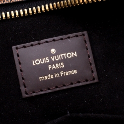 Pre Owned Louis Vuitton Damier Canvas and Taurillon Leather Jersey Tote 
