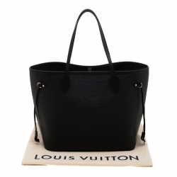 Louis Vuitton Black Epi Leather Neverfull MM Bag