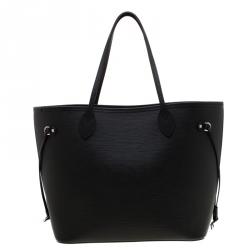 Louis Vuitton Black Epi Leather Neverfull MM Bag