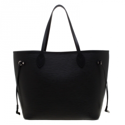 Louis Vuitton Black Epi Leather Neverfull MM Bag