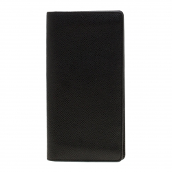 مملوكة مسبقًا Louis Vuitton Black Taiga Leather Brazza Wallet