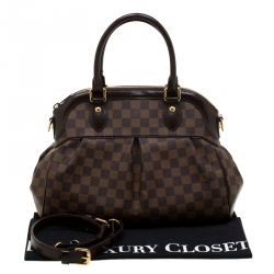 Pre Owned Louis Vuitton Damier Ebene Canvas Trevi PM Bag
