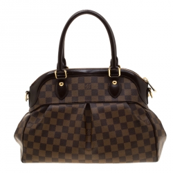 Pre Owned Louis Vuitton Damier Ebene Canvas Trevi PM Bag