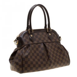 Pre Owned Louis Vuitton Damier Ebene Canvas Trevi PM Bag