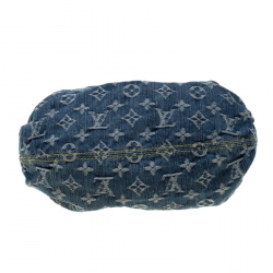 Pre Owned Louis Vuitton Blue Monogram Denim Pleaty Bag