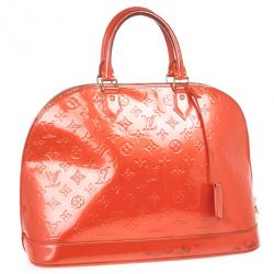 مملوكة مسبقًا Louis Vuitton Orange Sunset Monogram Vernis Alma GM 