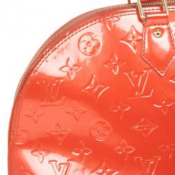 مملوكة مسبقًا Louis Vuitton Orange Sunset Monogram Vernis Alma GM 