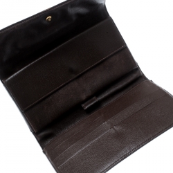 Louis Vuitton Damier Ebene Canvas Sarah Flap Wallet