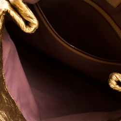 مملوكة مسبقًا Louis Vuitton Gold Monogram Cowhide Leather Limelight Clutch GM