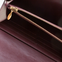Louis Vuitton Amarante Monogram Vernis Sarah Wallet