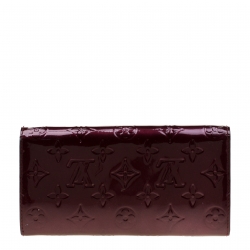 Louis Vuitton Amarante Monogram Vernis Sarah Wallet