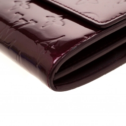 Louis Vuitton Amarante Monogram Vernis Sarah Wallet
