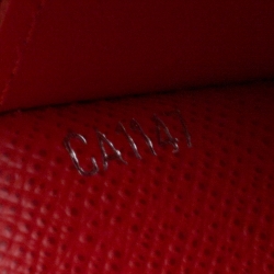Louis Vuitton Red Epi Leather  X Supreme Slender Wallet
