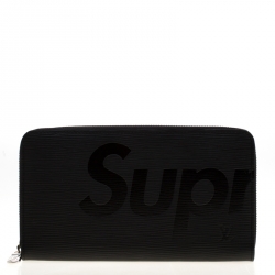 Pre Owned مفكرة لوي فيتون زيبي سوبريم جلد أيبي سوداء