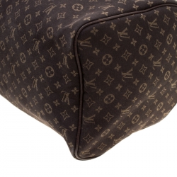 Pre Owned Louis Vuitton Fusain Monogram Canvas Mini Lin Speedy 30 Bag