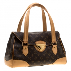 مملوكة مسبقًا حقيبة لوي فيتون بفرلي كانفاس مونوغرامية GM