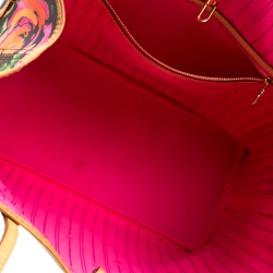 Pre Owned Louis Vuitton Monogram Canvas Limited Edition Stephen Sprouse Roses Neverfull MM Bag