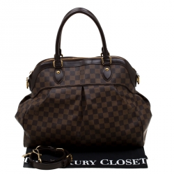 Pre Owned Louis Vuitton Damier Ebene Canvas Trevi GM Bag