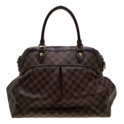 Pre Owned Louis Vuitton Damier Ebene Canvas Trevi GM Bag