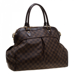 Pre Owned Louis Vuitton Damier Ebene Canvas Trevi GM Bag