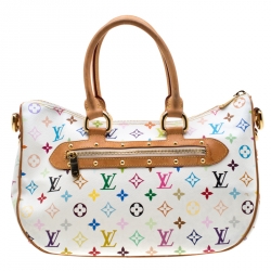 مملوكة مسبقًا Louis Vuitton White Multicolor Monogram Canvas Rita Bag