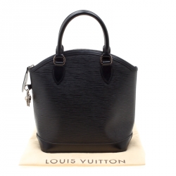 Pre Owned Louis Vuitton Black Epi Leather Lockit Vertical Bag