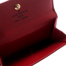 Pre Owned Louis Vuitton Red Epi Leather Ludlow Wallet