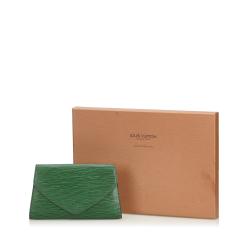 مملوكة مسبقًا Louis Vuitton Green Epi Leather Art Deco Clutch