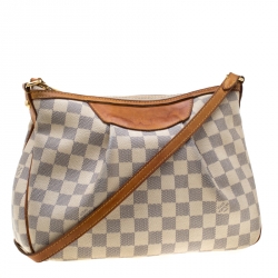 Pre Owned Louis Vuitton Damier Azur Canvas Siracusa PM Bag