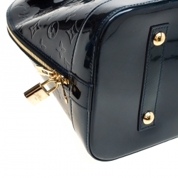 مملوكة مسبقًا Louis Vuitton Blue Nuit Monogram Vernis Alma GM Bag