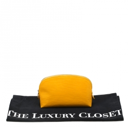 Pre Owned حقيبة مكياج صغيرة لوي فيتون جلد أيبي سيترون 