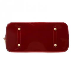 Pre Owned Louis Vuitton Pomme D’amour Monogram Vernis Alma GM Bag
