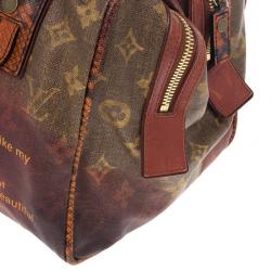 مملوكة مسبقًا Louis Vuitton Limited Edition Richard Prince Red Monogram Mancrazy Jokes Bag
