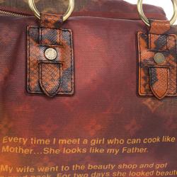 مملوكة مسبقًا Louis Vuitton Limited Edition Richard Prince Red Monogram Mancrazy Jokes Bag