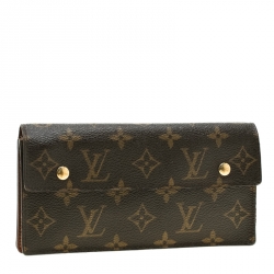 مملوكة مسبقًا محفظة لوي فيتون بورتوفيل أكورديون كانفاس مونوغرامي