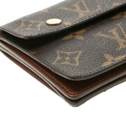 مملوكة مسبقًا محفظة لوي فيتون بورتوفيل أكورديون كانفاس مونوغرامي