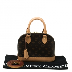 Pre Owned Louis Vuitton Monogram Canvas Alma BB Bag