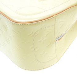 Pre Owned Louis Vuitton Cream Monogram Vernis Summit Drive Bag