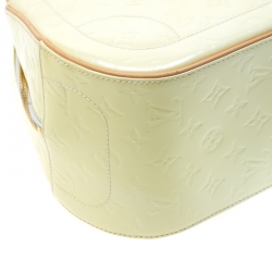 Pre Owned Louis Vuitton Cream Monogram Vernis Summit Drive Bag