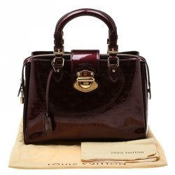 Pre Owned Louis Vuitton Rouge Fauviste Monogram Vernis Melrose Avenue Bag