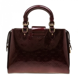 Pre Owned Louis Vuitton Rouge Fauviste Monogram Vernis Melrose Avenue Bag