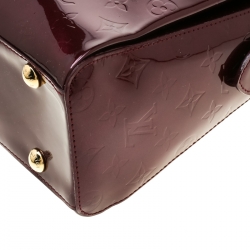 Pre Owned Louis Vuitton Rouge Fauviste Monogram Vernis Melrose Avenue Bag