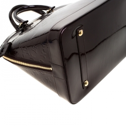 Pre Owned Louis Vuitton Amarante Monogram Vernis Alma Voyager Bag