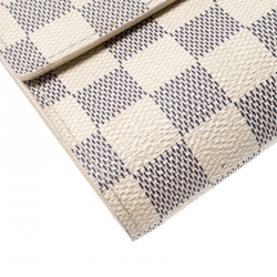Pre Owned Louis Vuitton Damier Azur Canvas Alexandra Wallet