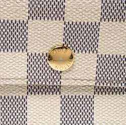 Pre Owned Louis Vuitton Damier Azur Canvas Alexandra Wallet