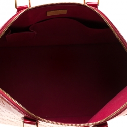 Pre Owned Louis Vuitton Pomme D’amour Monogram Vernis Alma GM Bag