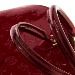 Pre Owned Louis Vuitton Pomme D’amour Monogram Vernis Alma GM Bag