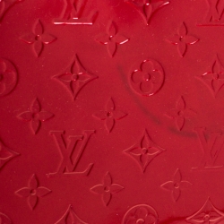 Pre Owned Louis Vuitton Pomme D’amour Monogram Vernis Alma GM Bag