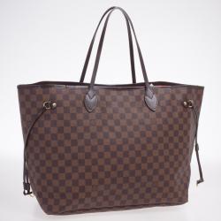 Pre Owned Louis Vuitton Damier Ebene Neverfull Tote GM